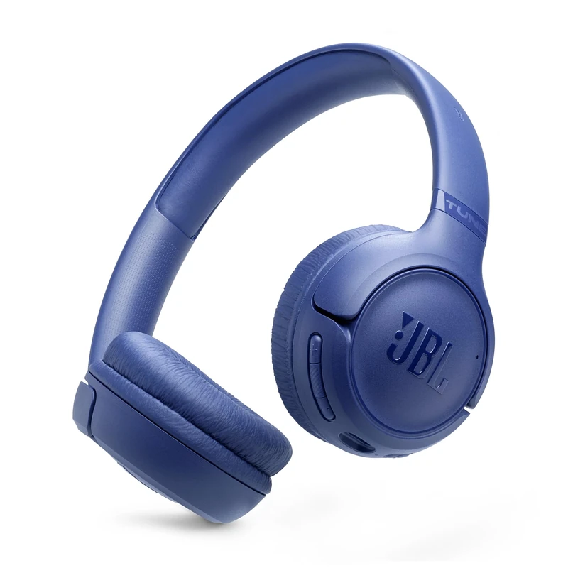 JBL Tune 530 BT Wireless On-Ear Headphones with JBL Pure Bass Sound, Bluetooth 6.0, Foldable Design and 76-Hour Battery Life, Google Fast Pair/Microsoft Swift Pair, Blue