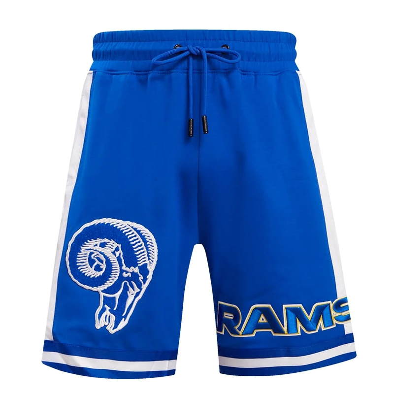 Pro Standard Men's NFL Los Angeles Rams Retro Classics Athletic Shorts Royal Blue 2XL