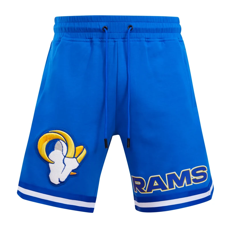 Pro Standard Mens NFL Los Angeles Rams Classic Chenille Athletic Short Royal Blue M