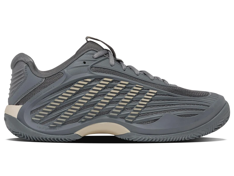 K-Swiss Men's Hypercourt Express 3 Clay Tennis Shoe, Whitecap Gray/Pale Khaki/Turbulence, 12 UK