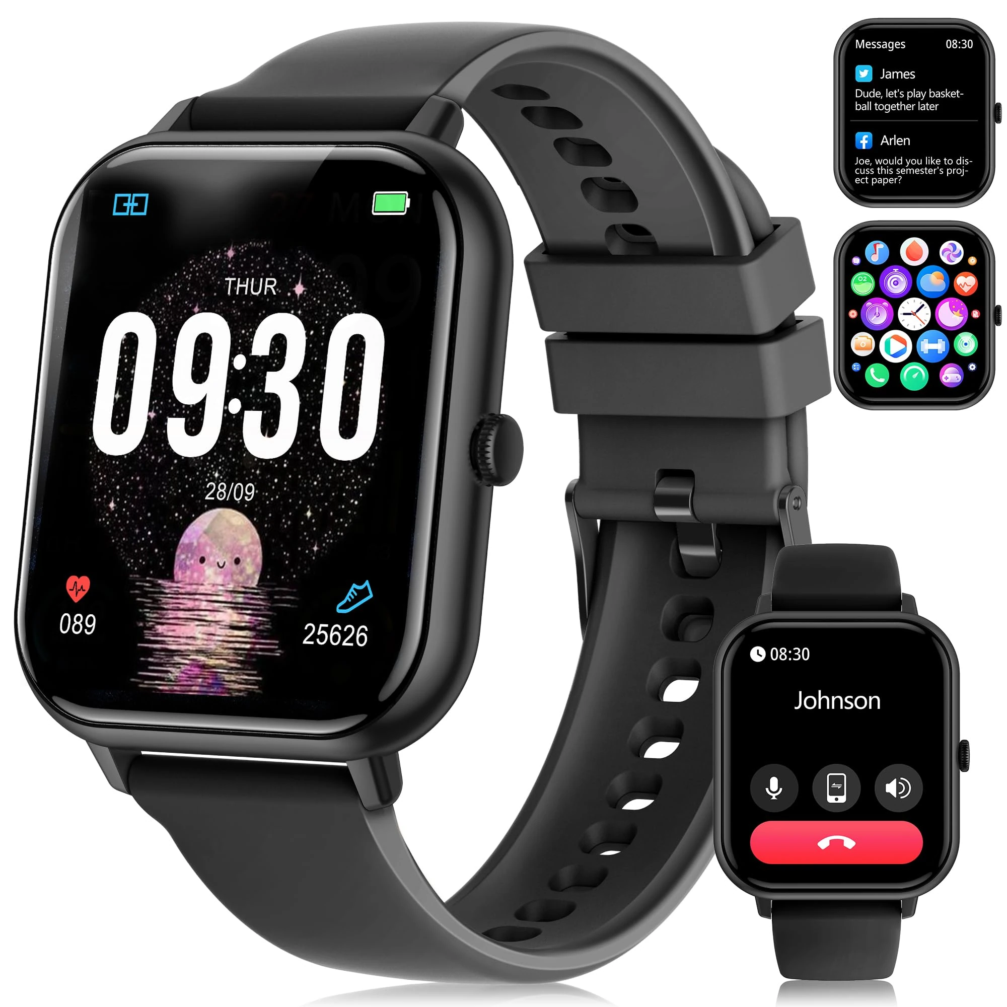 RLQA Smart Watch for Men Women