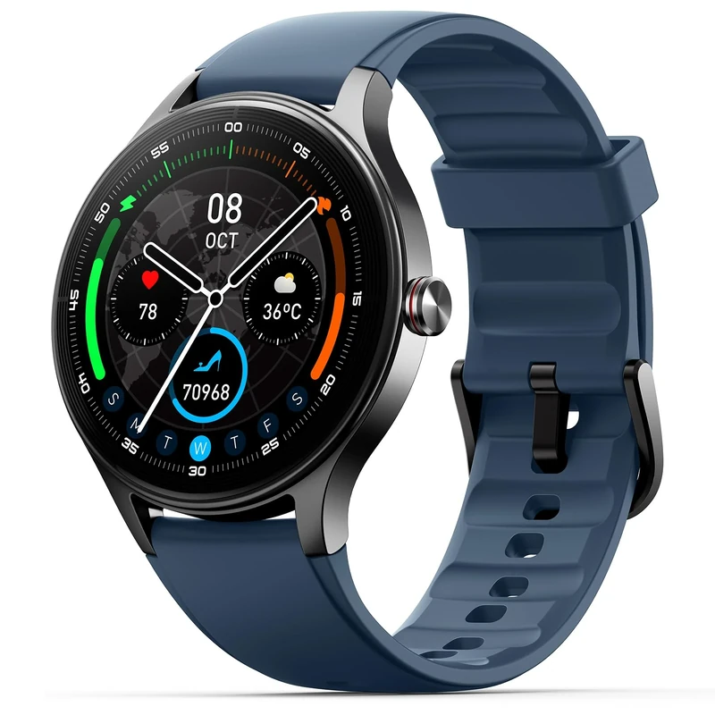 Woneligo Smart Watches for Men Women, 1.27" HD 40mm Round Smartwatch with Bluetooth Calls (Make/Answer),Fitness Tracker with Heart Rate/Sp02/Sleep Monitor,110+ Sport Modes IP68 Waterproof