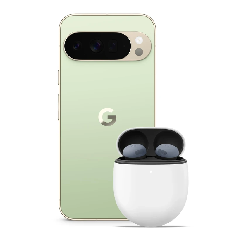 Google Pixel 10 Pro XL - Unlocked Android Smartphone with Gemini, Triple Rear Camera, 24+ Hour Battery and 6.8" Super Actua Display - Jade, 256GB + Buds Pro 2