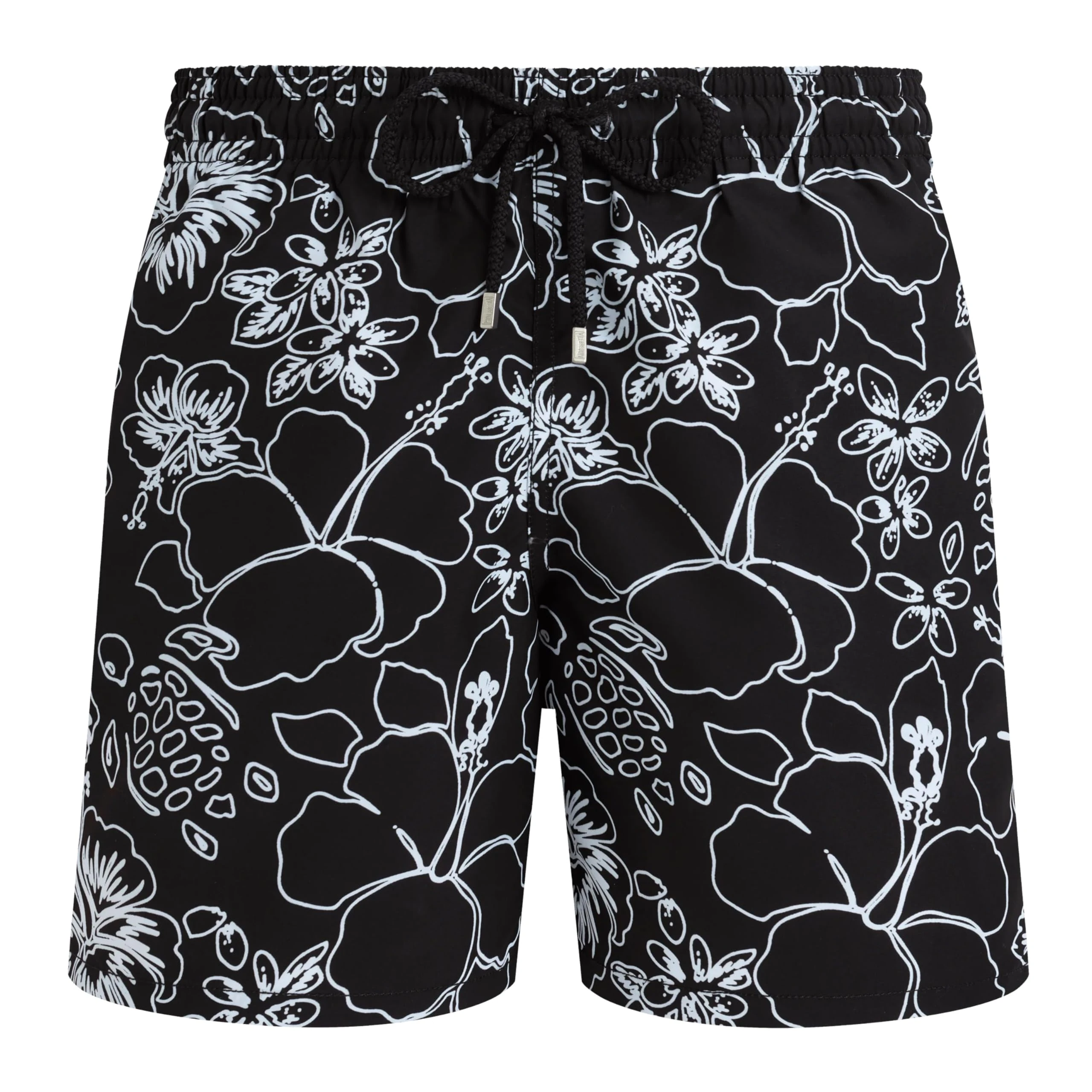 Vilebrequin, Swim Shorts Tropical Turtles Ink, XXXL, Black