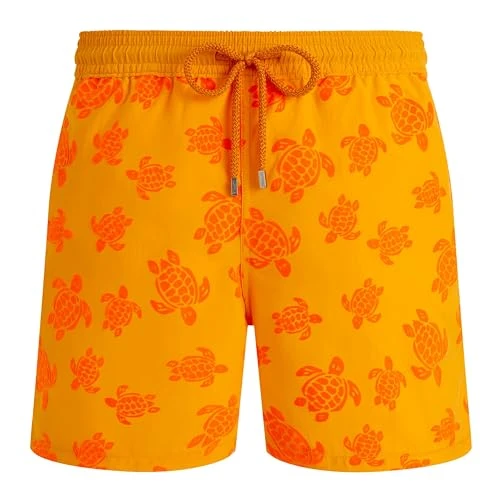 Vilebrequin, Swim Shorts Flocked Rondes Des Tortues, Mango