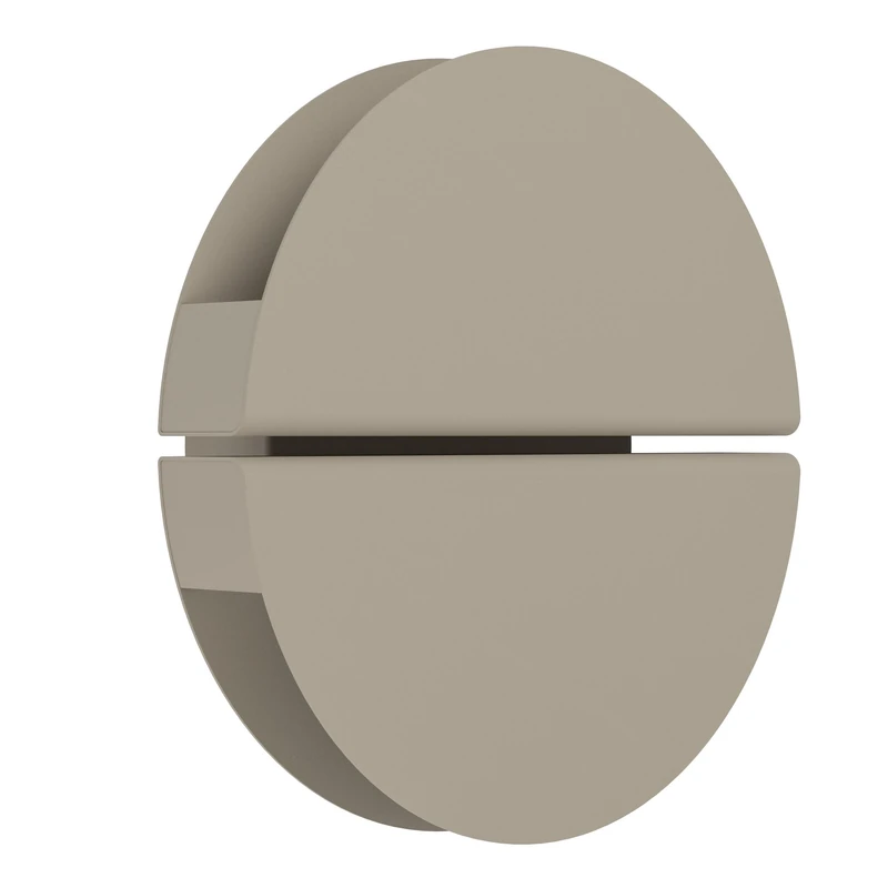 Eglo LED Wall lamp Pianosa, Indoor Mounted Light with indirect Lighting, Round Metal Bedroom in Sand Colour, Warm White - Cool White, Ø 18 cm