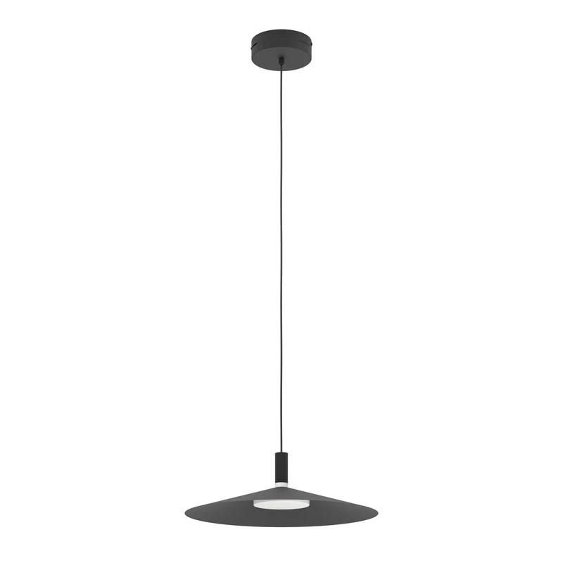 Eglo Connect.z Smart Home LED Pendant Light Conomavilla-Z, Metal, dimmable lamp, ZigBee, Matter, app and Voice Control Alexa, Warm to Cool White, RGB, Black