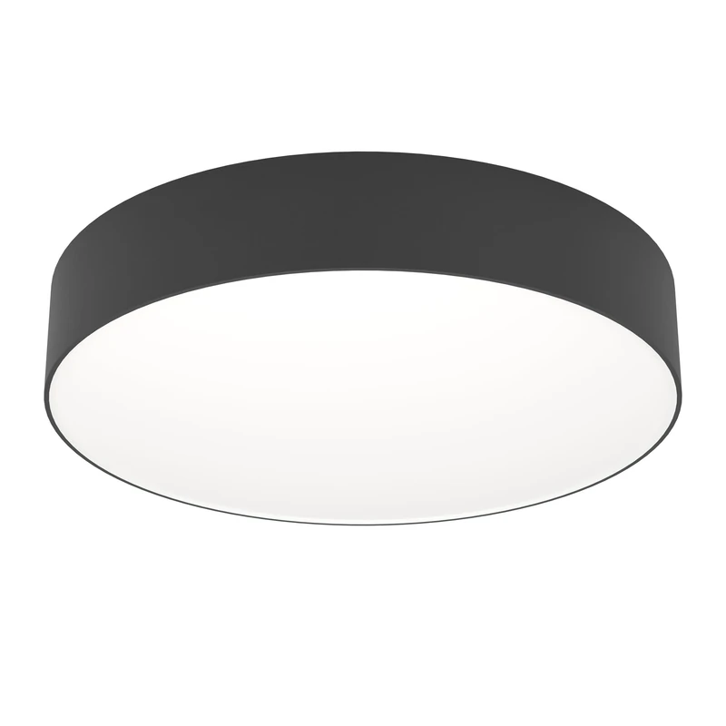 Eglo Connect.z Smart-Home LED Ceiling Light Fixture Gallizzi-Z, Ø 39 cm, ZigBee, Matte, app and Alexa Control, Warm to Cool White, RGB, dimmable, Black Flush Mount lamp