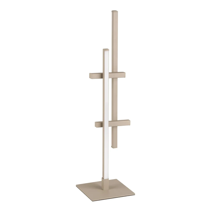 Eglo LED Table lamp Trepiliano, Bedside Light Rod Shape, Design Fixture windowsill Metal Sand Colour, Warm White, H 47 cm