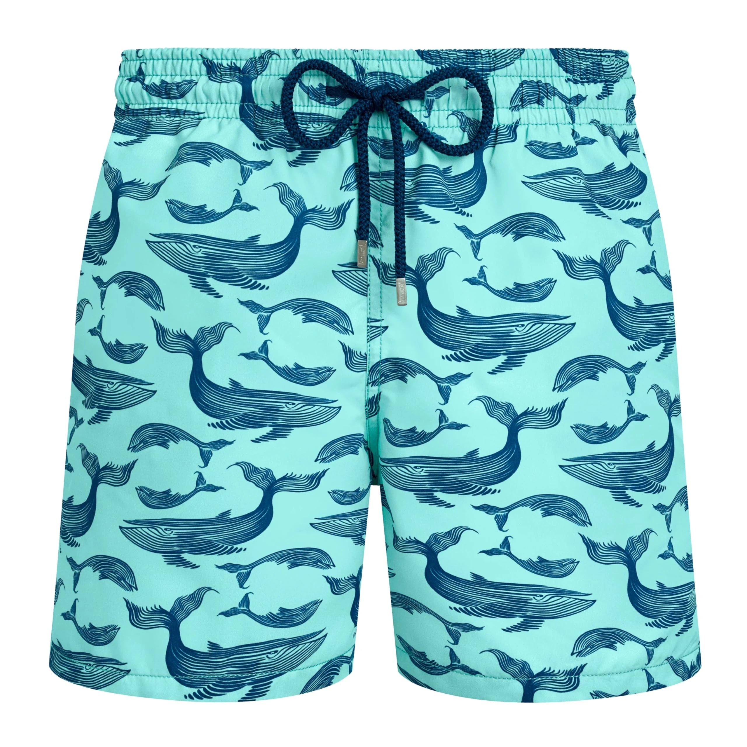 Vilebrequin, Swim Shorts Whales, XL, Blue Note