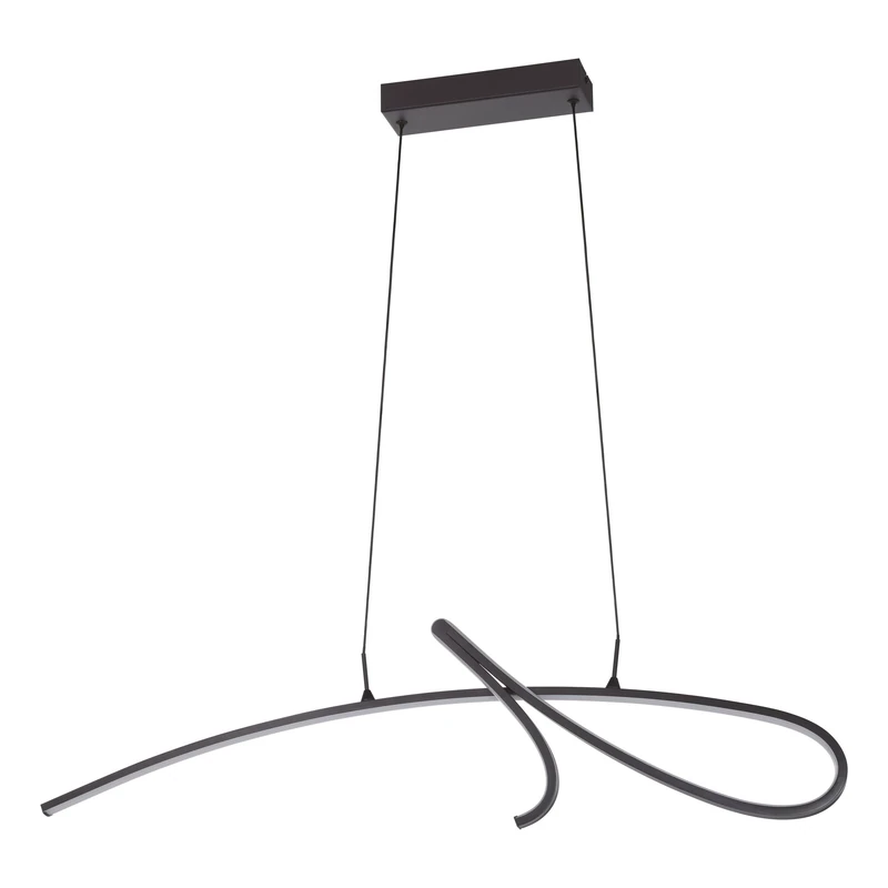 Eglo LED Pendant lamp Cardoncito, Dining Table Light, Ceiling Light with dip Switch, Metal Black, Warm to Cool White, 2400 lumens