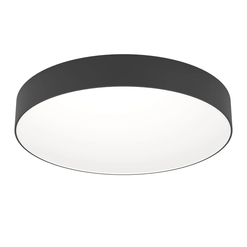 Eglo Connect.z Smart Home LED Ceiling Light Gallizzi-Z, Ø 49 cm, ZigBee, Matte, app and Voice Control Alexa, Warm to Cool White, RGB, dimmable Lighting, Black Flush Mount lamp