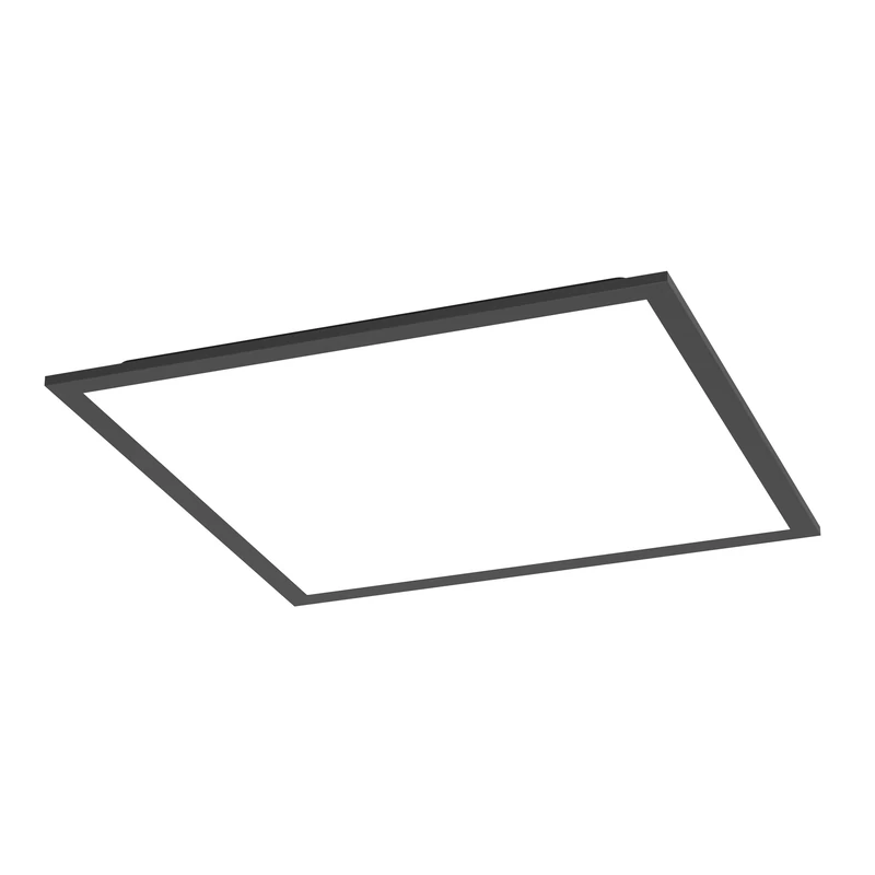 Eglo Connect.z Smart Home LED Panel Moradillo-Z 40x40 cm ZigBee Ceiling Light Fixture, app and Voice Control Alexa, Warm to Cool White, RGB, dimmable, Black Flush Mount lamp