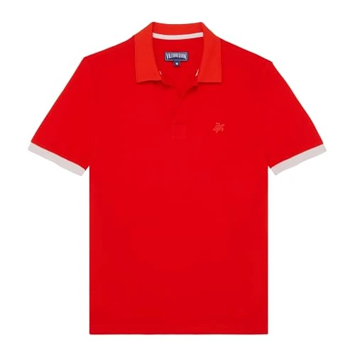 Vilebrequin, Organic Cotton Pique Polo Shirt Solid, S, Petale/Pink