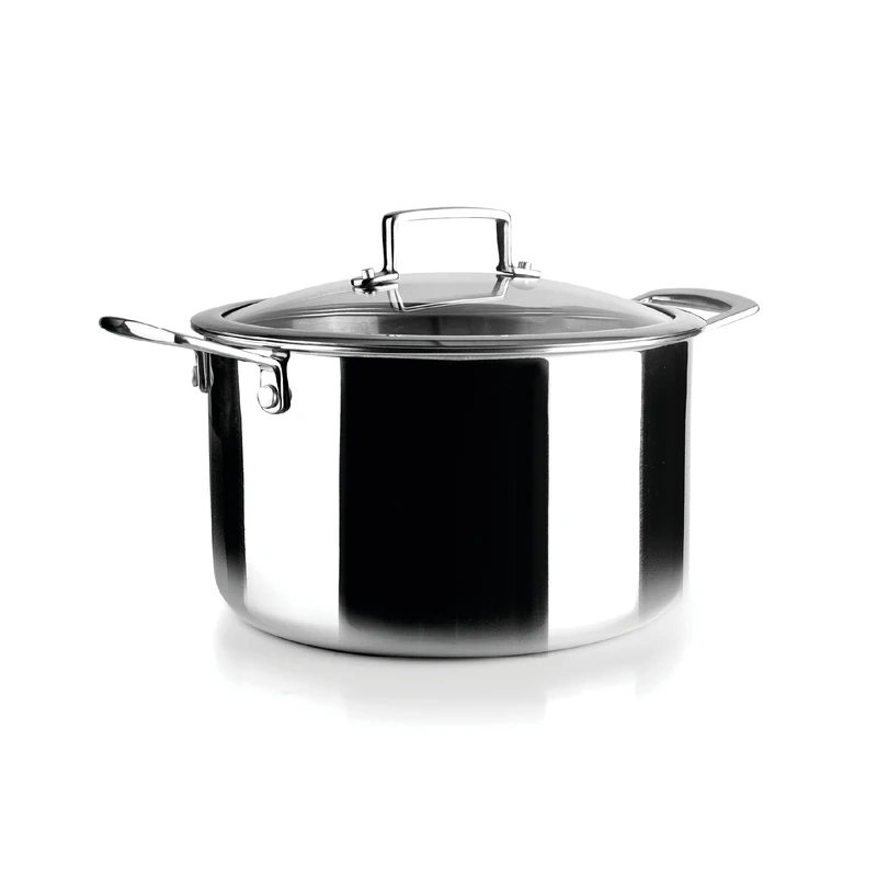 IBILI - Triply Natural 26 cm Tricapa Pot, Stainless Steel, Suitable for Induction, Non-Stick