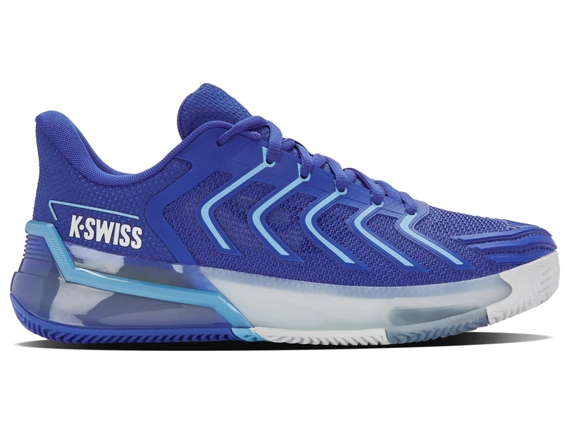 K-Swiss Men's ULTRASHOT 4 Clay Tennis Shoe, Dazzling Blue/White/Baltic Sea, 9 UK
