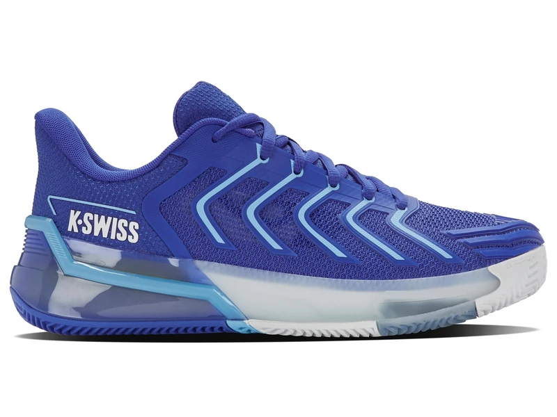K-Swiss Men's ULTRASHOT 4 Clay Tennis Shoe, Dazzling Blue/White/Baltic Sea, 8 UK