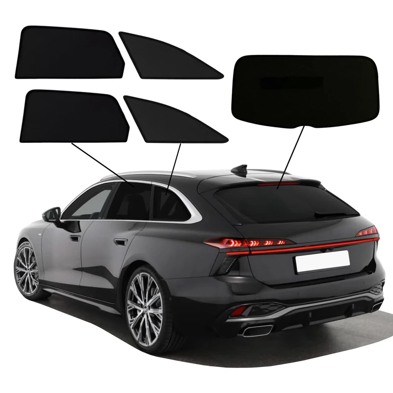 SunClip Privacy & Sun protection compatible with Audi A6 (C9) Avant 2025- excl. E-Tron