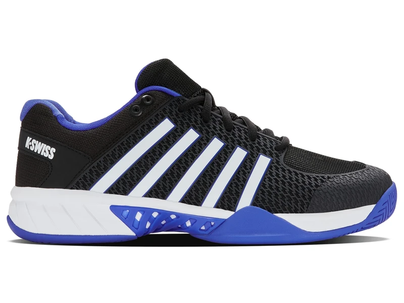 K-Swiss Men's Express Light Pickleball Tennis Shoe, Black/White/Dazzling Blue, 7.5 UK