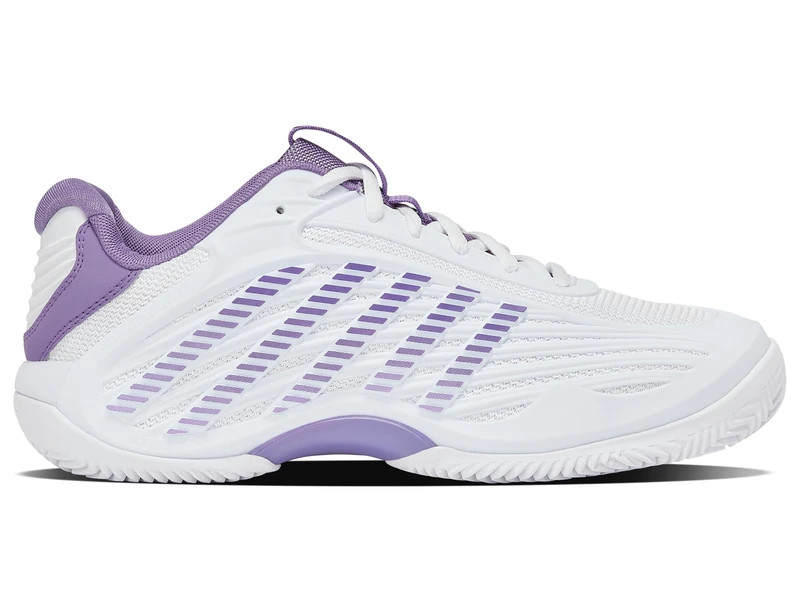 K-Swiss Women's Hypercourt Express 3 Clay Tennis Shoe, White/Purple Haze/Lunar Rock, 5.5 UK