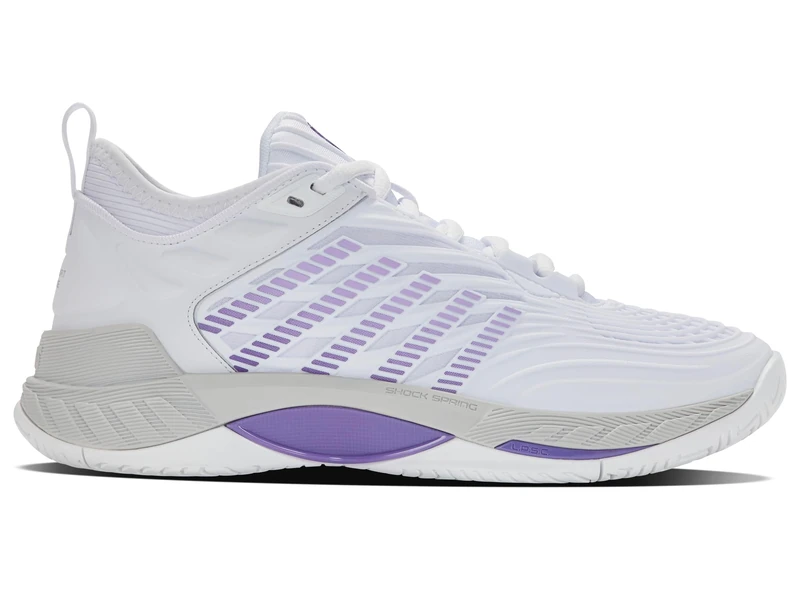 K-Swiss Women's Hypercourt Supreme 2 Tennis Shoe, White/Lunar Rock/Purple Haze, 7 UK