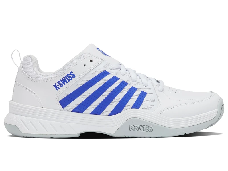 K-Swiss Men's Court Express 2 Tennis Shoe, White/Dazzling Blue, 8.5 UK