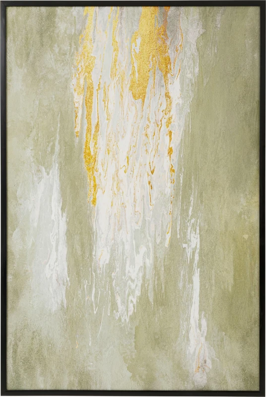 Kare Design Framed Picture Artistas, Green, Rectangular, Abstract Wall Art, Modern Design, Decorative Home Accessories for Living Room, Bedroom, 80x120cm (HxW)