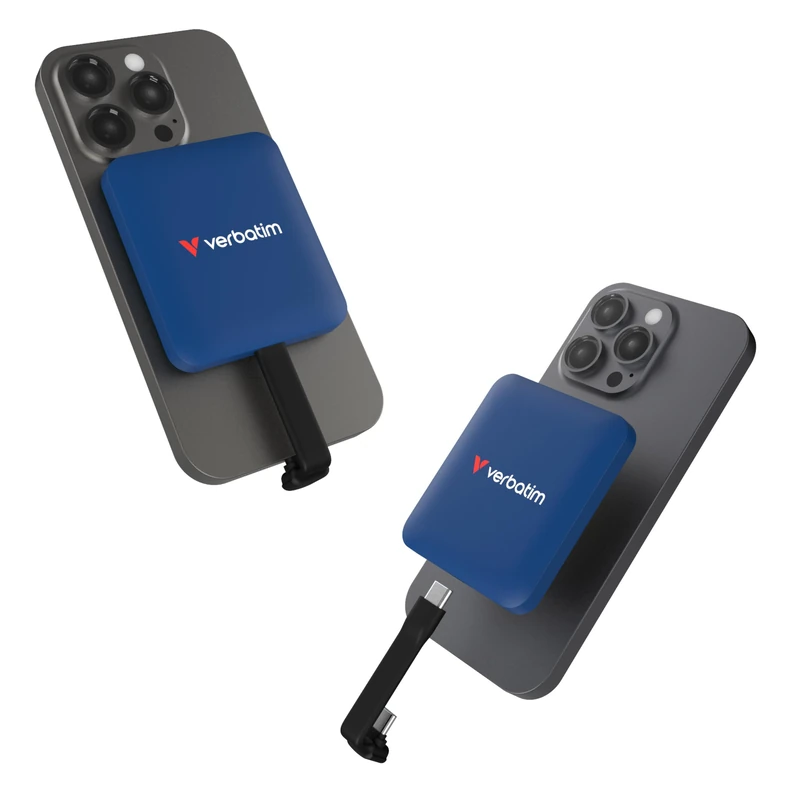 Verbatim Snapback SSD 1TB, External SSD, USB 3.2 Gen 2x2, up to 2000MB/s Read & 1600MB/s Write, Portable External Hard Drive with 20 cm USB-C Cable, for iPhone, Android, PC & Mac, Metallic Blue