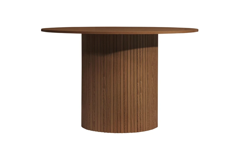 Birlea Round Fluted Dining Table Walnut