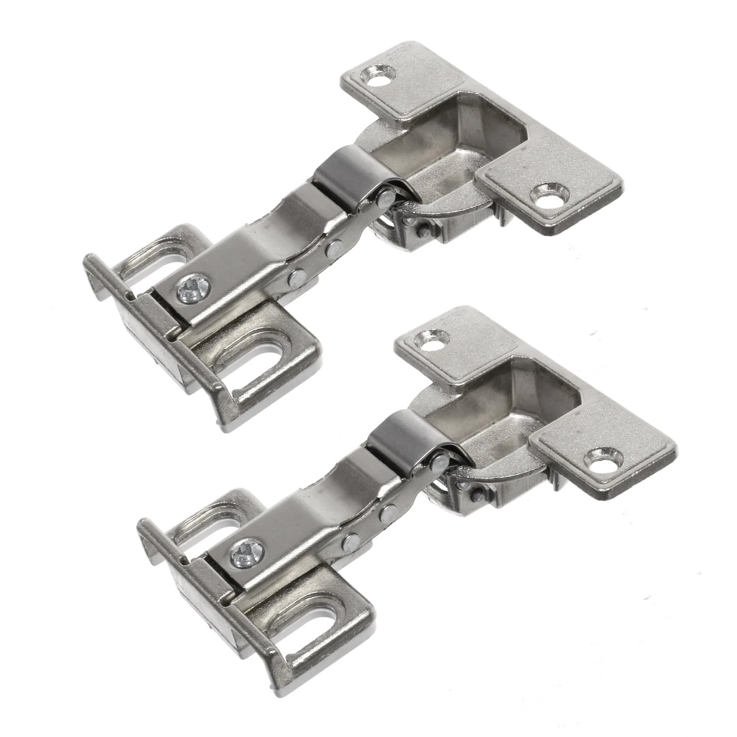 Reliapart Genuine Hettich Integrated Fridge Freezer Cabinet Door Hinge, 35 mm Cup with 3 mm Distance Plate for 13 to 18 mm Overlays, 4 Hole, 15 kg Load, ET 582-72134 Replacement (2 Hinges)