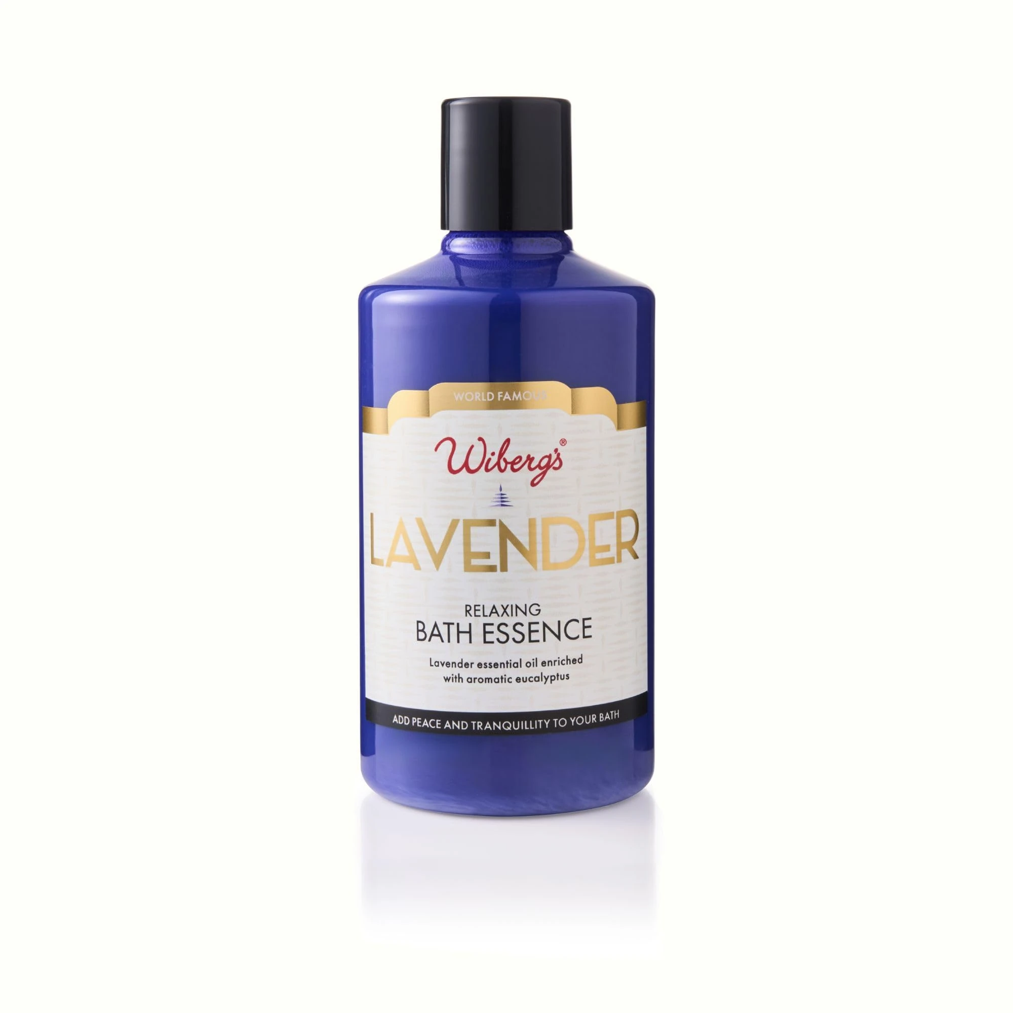 Wiberg’s Lavender Bath Essence with Eucalyptus – Aromatic Bath Oil with Essential Oils – Classic Bath Additive with Soft Lather & Relaxing Scent – 300ml