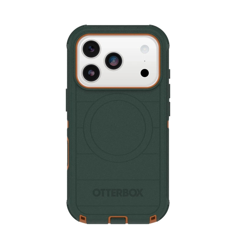 OtterBox iPhone 17 Pro Defender Pro Series Case - Green Intrigue - Tough, Rugged & Durable iPhone Case, Snaps on MagSafe