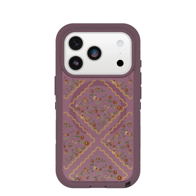 OtterBox iPhone 17 Pro Defender Series Pro XT Clear Case - Dusk Reverie - Purple - Tough, Rugged & Durable iPhone Case, Snaps on MagSafe