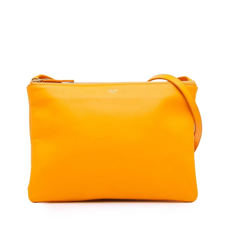 Celine Pre-Loved Large Lambskin Trio Crossbody