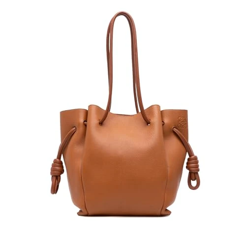 LOEWE Pre-Loved Small Leather Flamenco Knot Tote