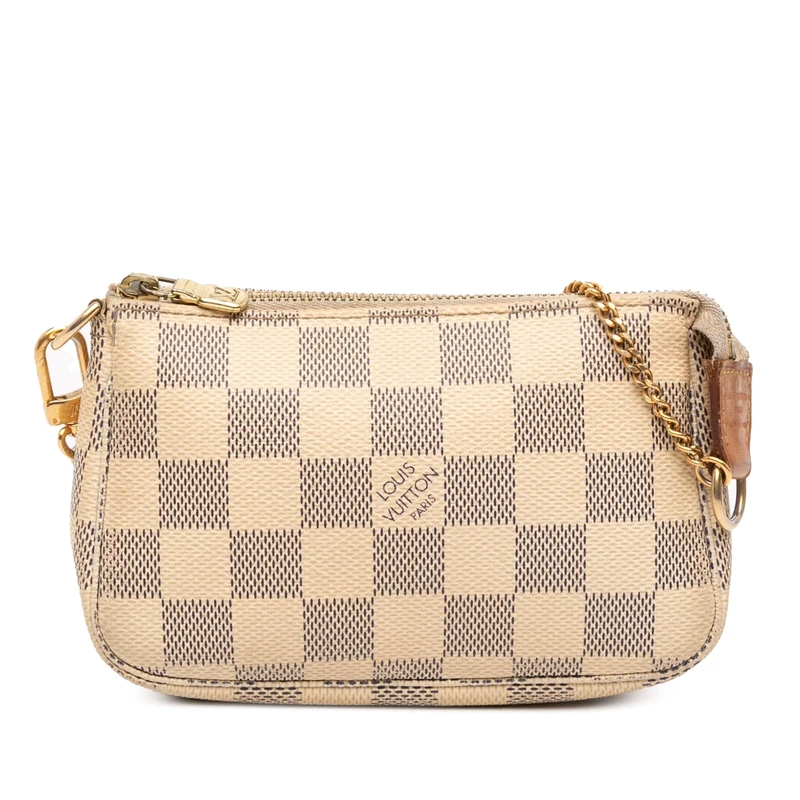 Louis Vuitton Pre-Loved Damier Azur Mini Pochette Accessoires Handbag