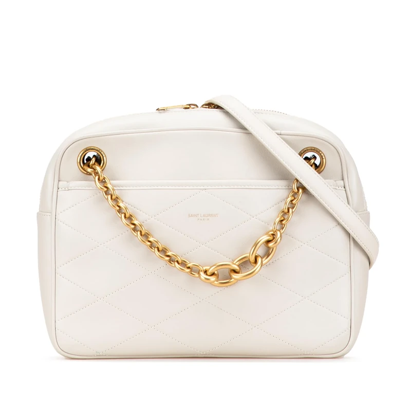 Yves Saint Laurent Pre-Loved Quilted Lambskin Le Maillon Chain Shoulder Bag