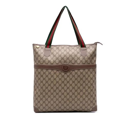 Gucci Pre-Loved GG Supreme Web Tote