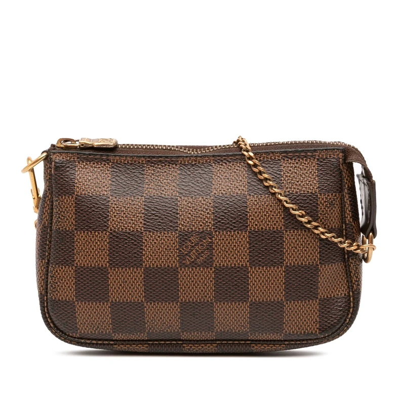 Louis Vuitton Pre-Loved Damier Ebene Mini Pochette Accessoires