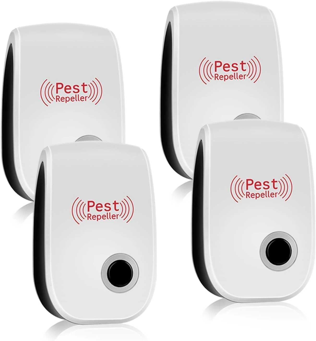Moeckearla Ultrasonic Pest Repeller, 4Pack Mouse Repeller Plug In Indoor for Mice, Rats, Mosquitoes, Cockroach, Ants, Moths, Radiation Free Pest Repellent Ultrasonic Plug In Harmless to Human