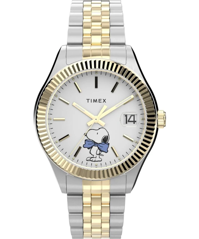 Timex Damen Analog Quarz Armbanduhr Peanuts Legacy Bowtie