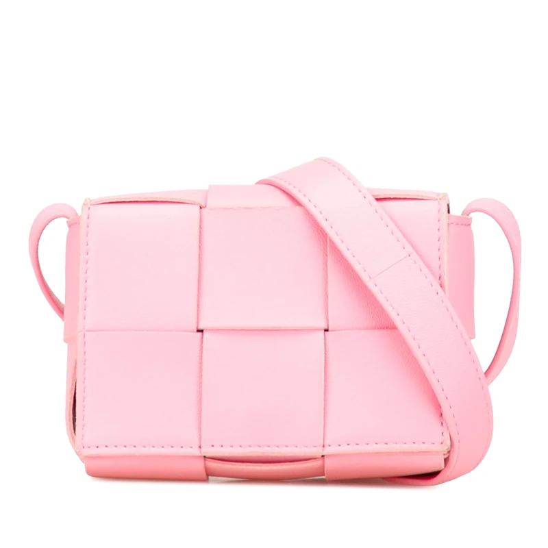 Bottega Veneta Pre-Loved Candy Nappa Intrecciato Cassette Crossbody Bag