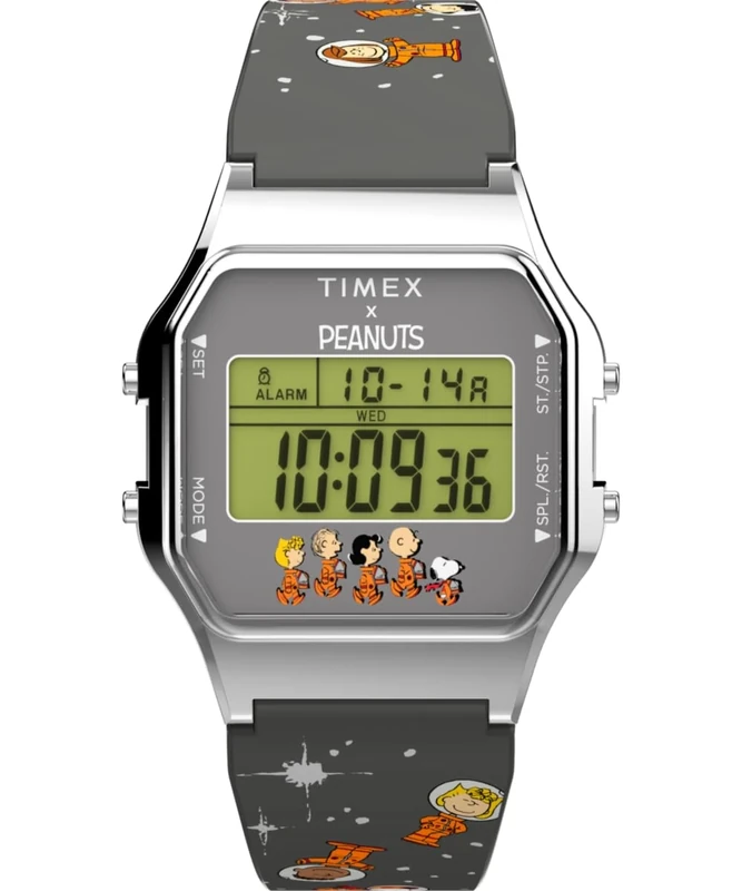 Timex Men's Digital Quartz Watch Peanuts 80