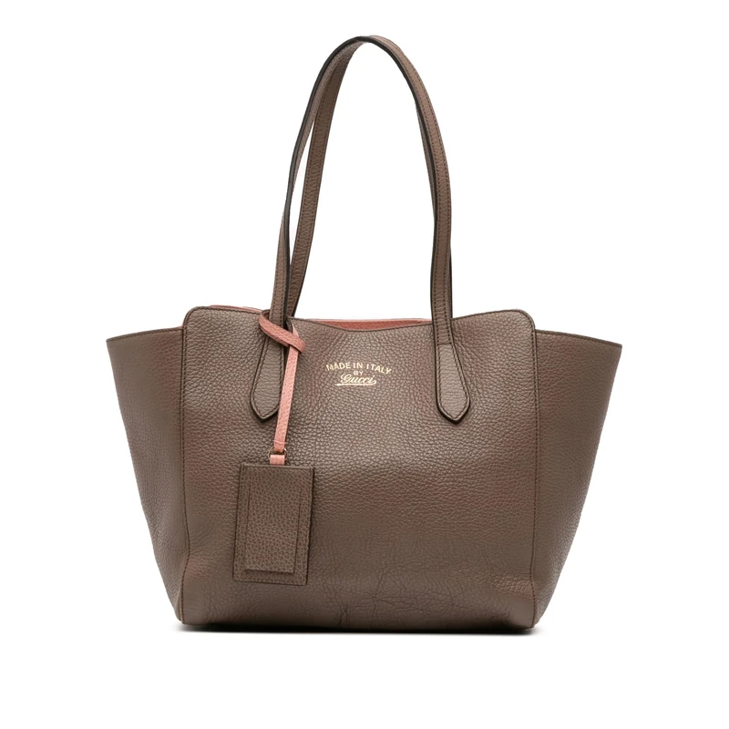 Gucci Pre-Loved Small Leather Swing Tote