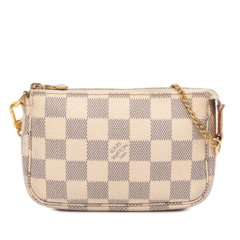 Louis Vuitton Pre-Loved Damier Azur Mini Pochette Accessoires Handbag