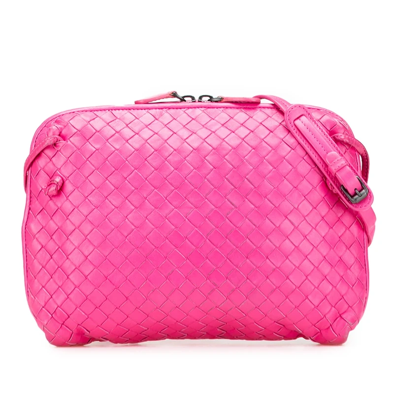 Bottega Veneta Pre-Loved Nappa Intrecciato Nodini Crossbody Bag