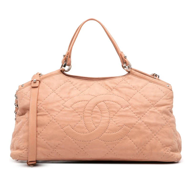 Chanel Pre-Loved Small Iridescent Calfskin Sea Hit Tote Handbag