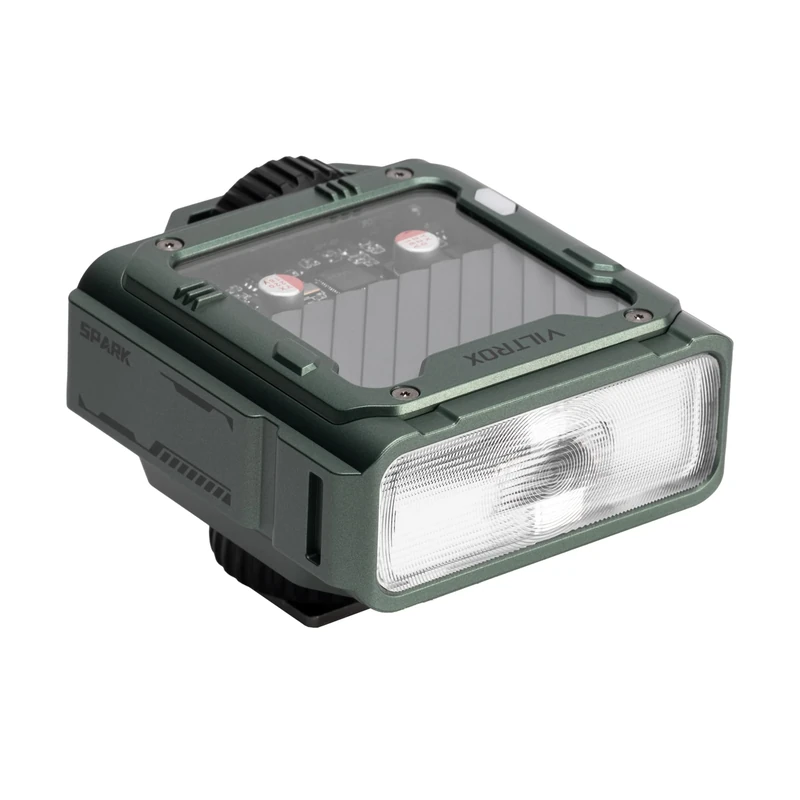 VILTROX Spark Z3 TTL On-Camera Flash 26Ws 7 Level 1s Recycle GN16 Cyber Mech Design Mini Flash (Green, for Fuji)