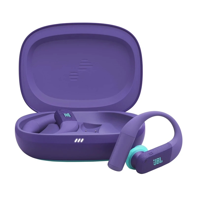 JBL Endurance Peak 4 Noise Cancelling In-Ear True Wireless Sport Earbuds with Bluetooth, 48-Hour Battery Life, TwistLock Secure Fit, IP68 Waterproof & Dustproof, JBL Pure Bass Sound, Purple
