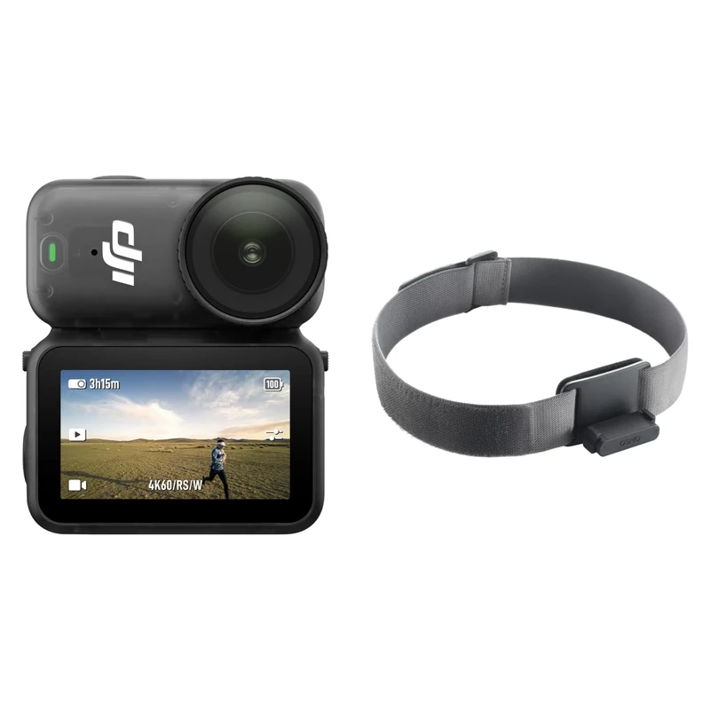 DJI Osmo Nano Running Combo (64GB) - 4K/60fps Small Wearable Vlogging Camera, 1/1.3″ Sensor, Hands-Free POVs, 143° Wide FOV, Lightweight Magnetic Design, Stabilization for Sports